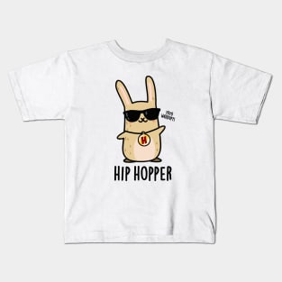 Hip Hopper Cute Bunny Rabbit Pun Kids T-Shirt